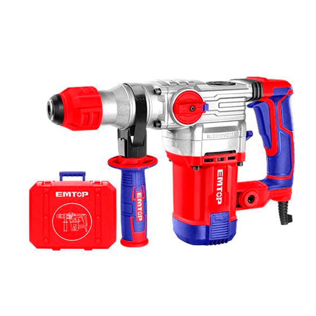 Rotomartillo 1-1/4&quot; 1500W 5.5J EMTOP (3 Brocas + 2 Cinceles)