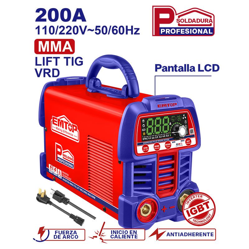 Soldadora 200A Emtop