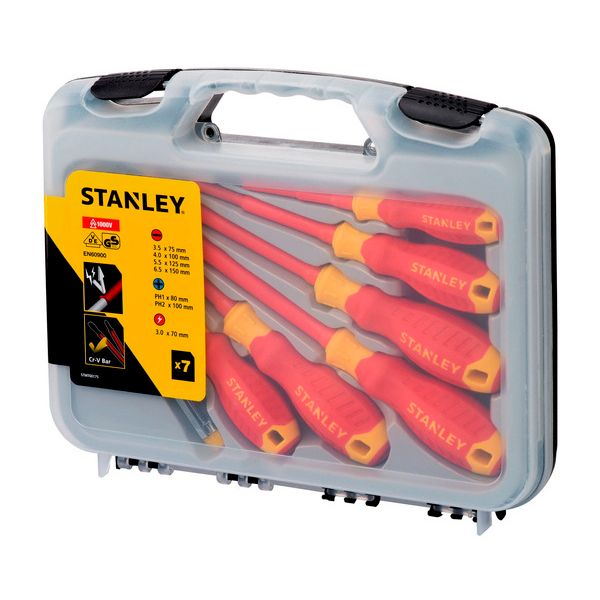 Juego Destornilladores Aislados 7 Piezas 1000V Stanley