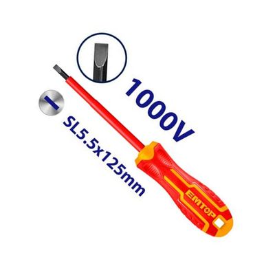 Destornillador Aislado Plano No.2 1000V Emtop