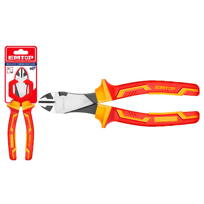 Alicate corte diagonal resistente aislado 7 pulgadas Emtop