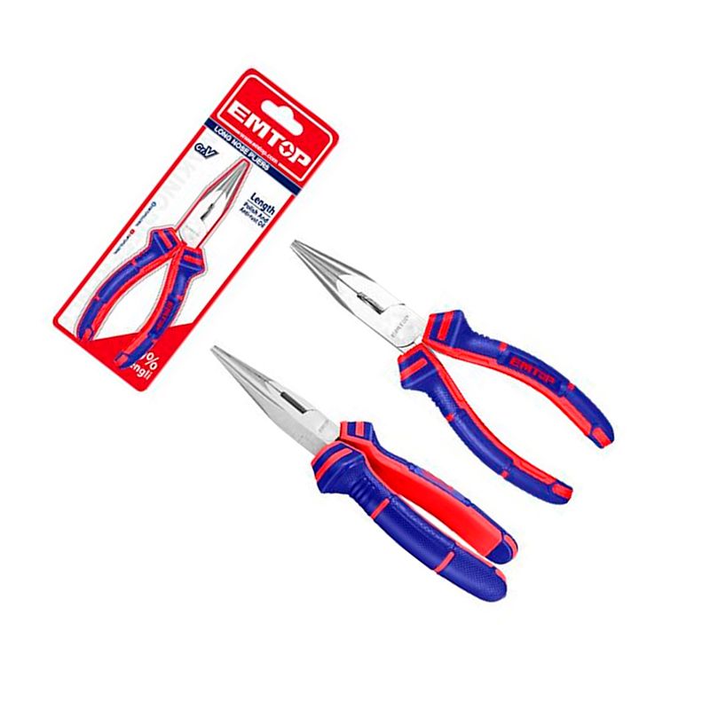 Alicate de punta larga 6 pulgadas Emtop