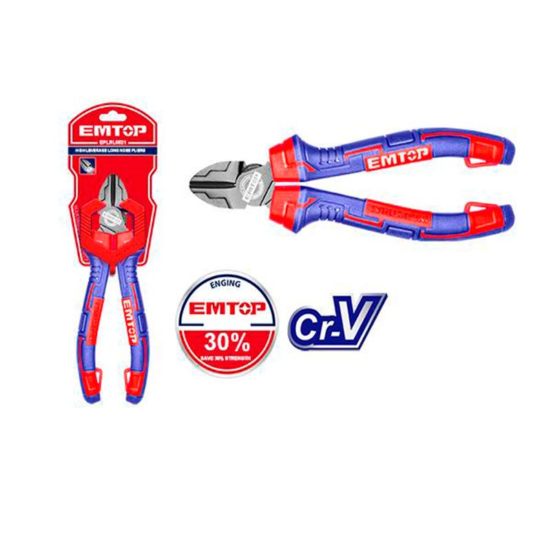 Alicate corte diagonal alto apalancamiento 6 pulgadas Emtop