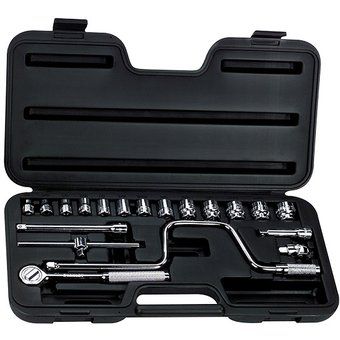 Juego Copas 20Pzs 3/8 Pulg Maleta Stanley