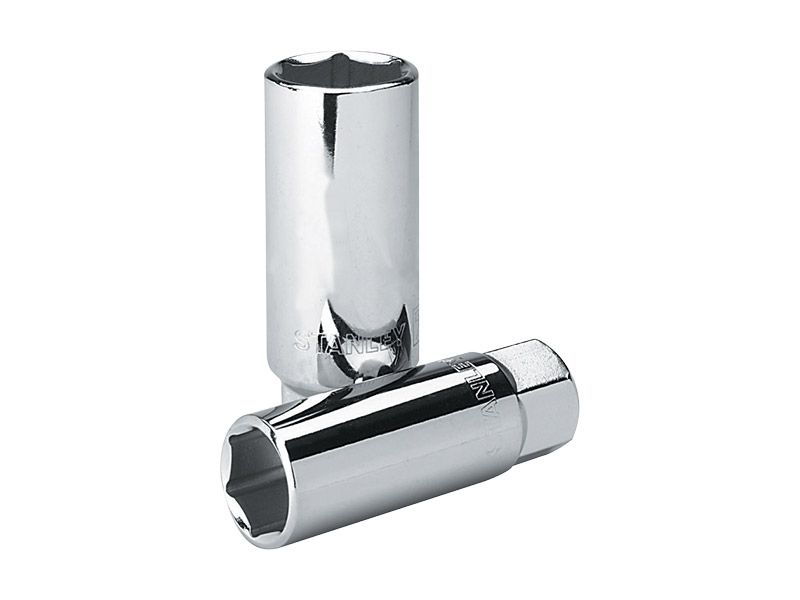 Copa larga metrica 12 puntos para raiz de 1/2&#39;&#39; 10 mm Stanley