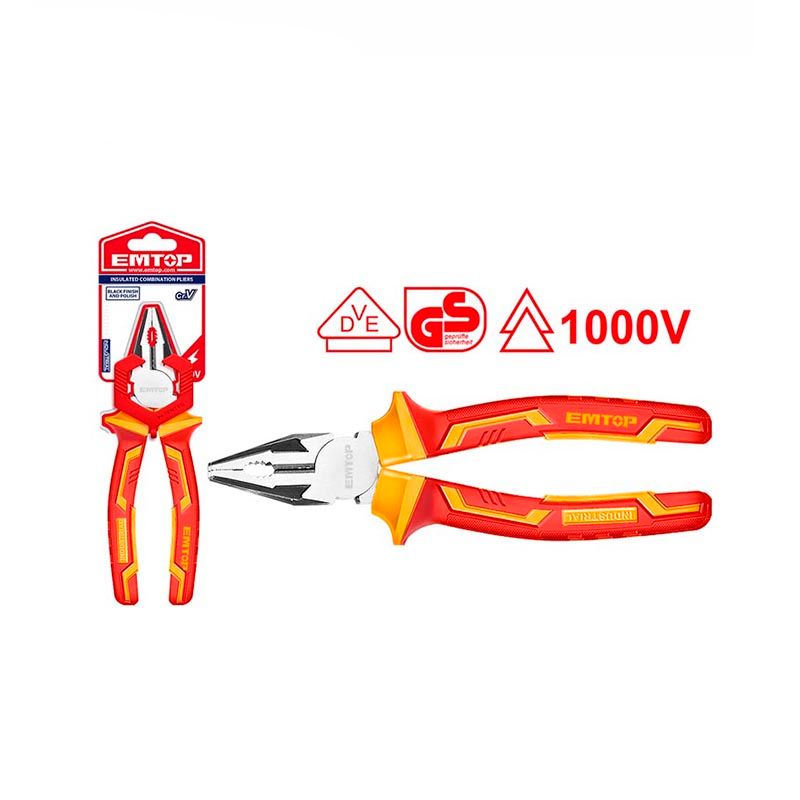 Alicate aislado 8 pulgadas 1000V Emtop