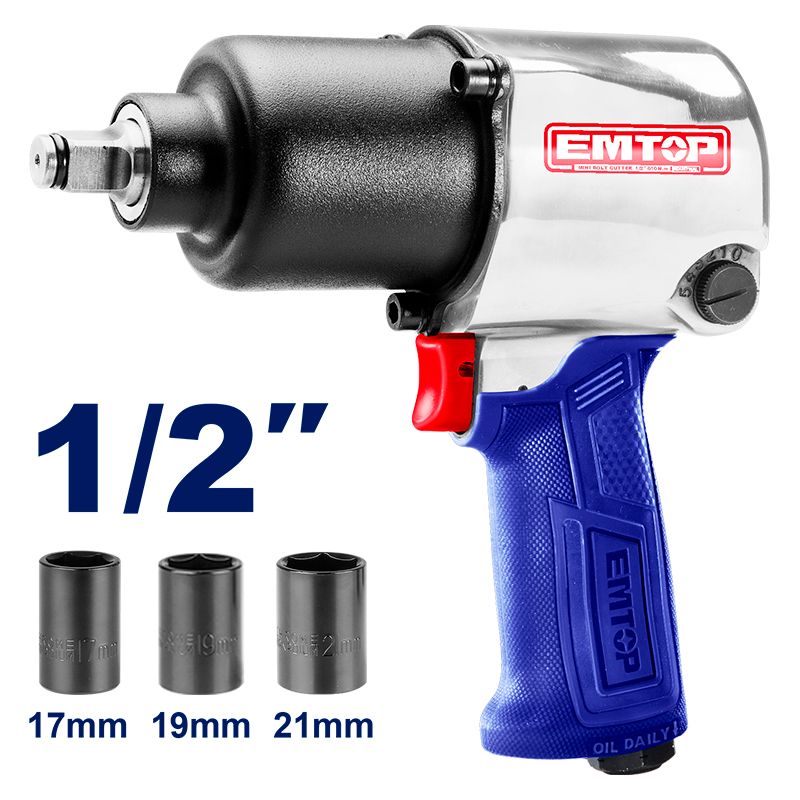 Llave Impacto Aire 1/2 7000Rpm 450Lb Emtop