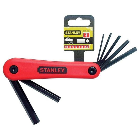 Juego Llaves Allen 7Pzs Plegables 2.5-10Mm Stanley