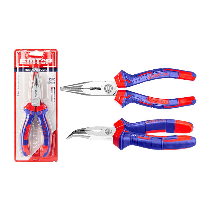 Alicate de punta doblada 6 pulgadas Emtop