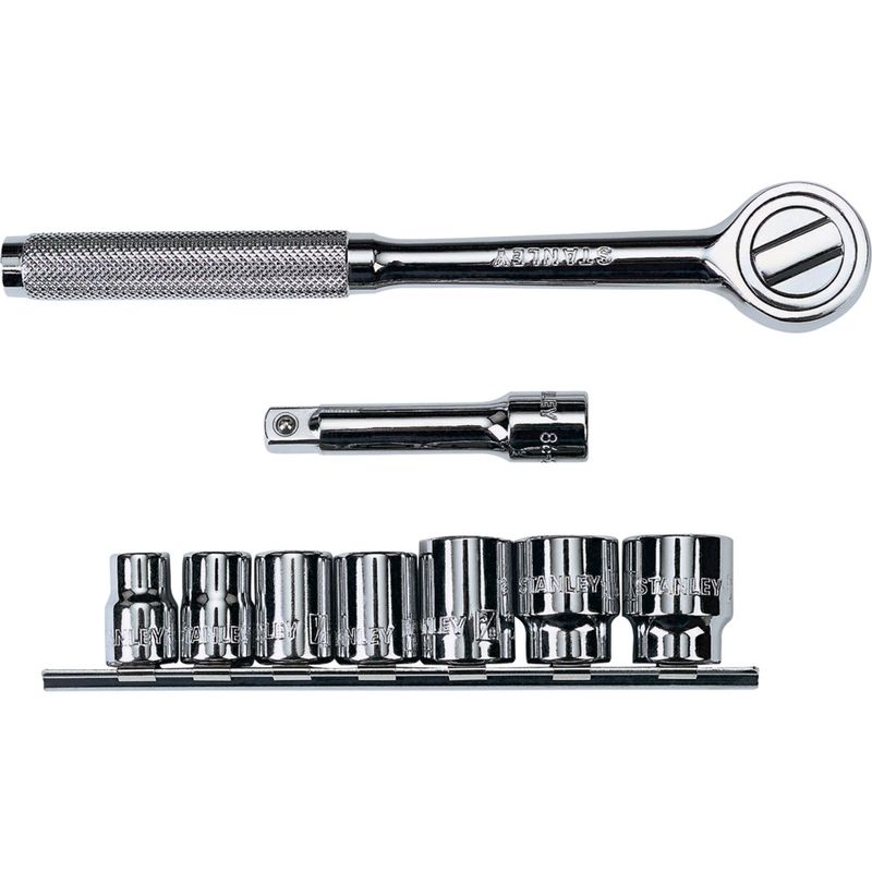 Juego Copas 9Pzs 3/8 Pulg Ratchet Stanley