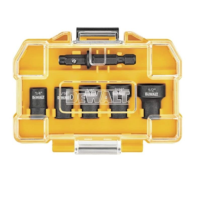 Set 5 Copas Impacto 1/4-1/2 Dewalt
