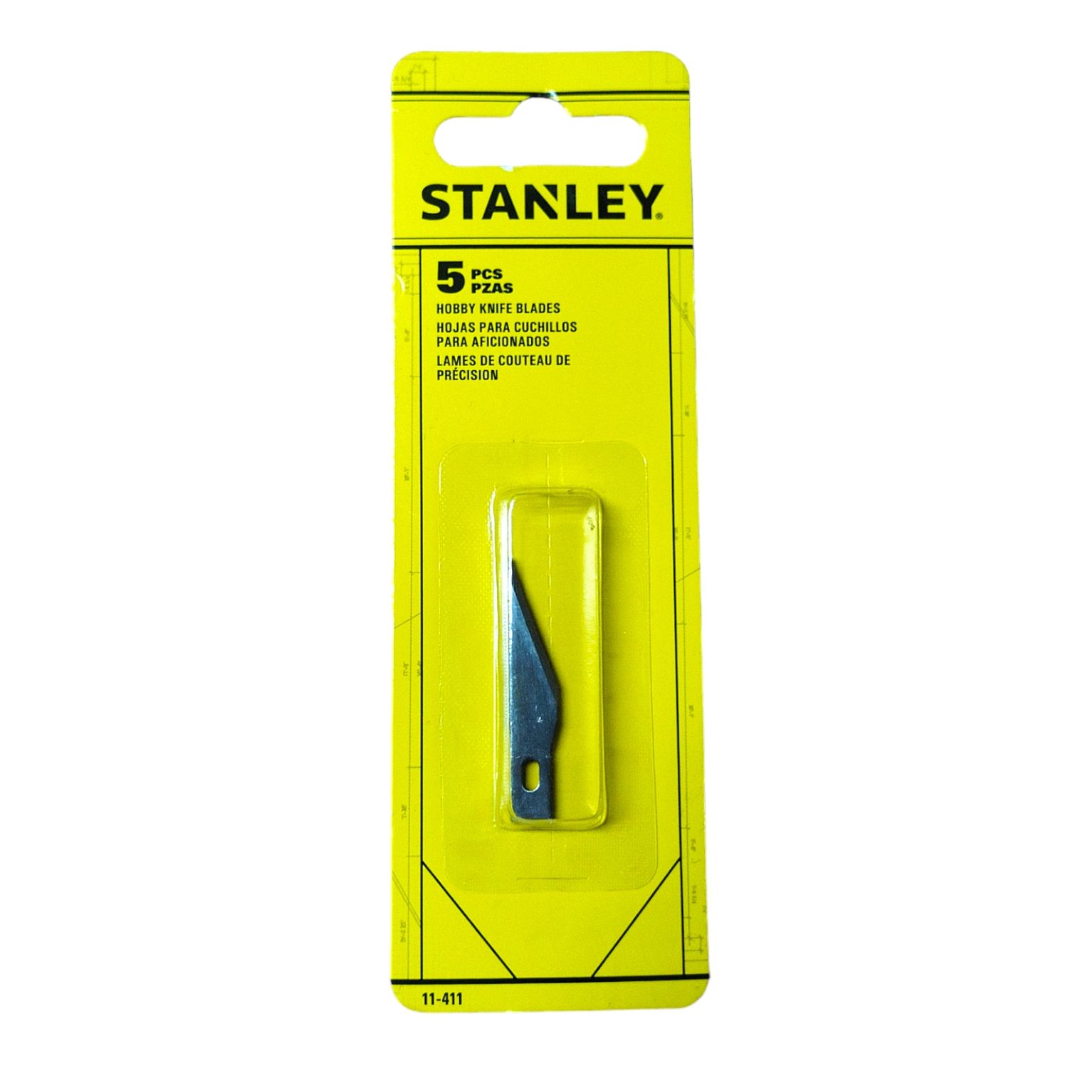 Hojas Repuesto Cuchilla Liviana 5Pzs 0.508Mm Stanley