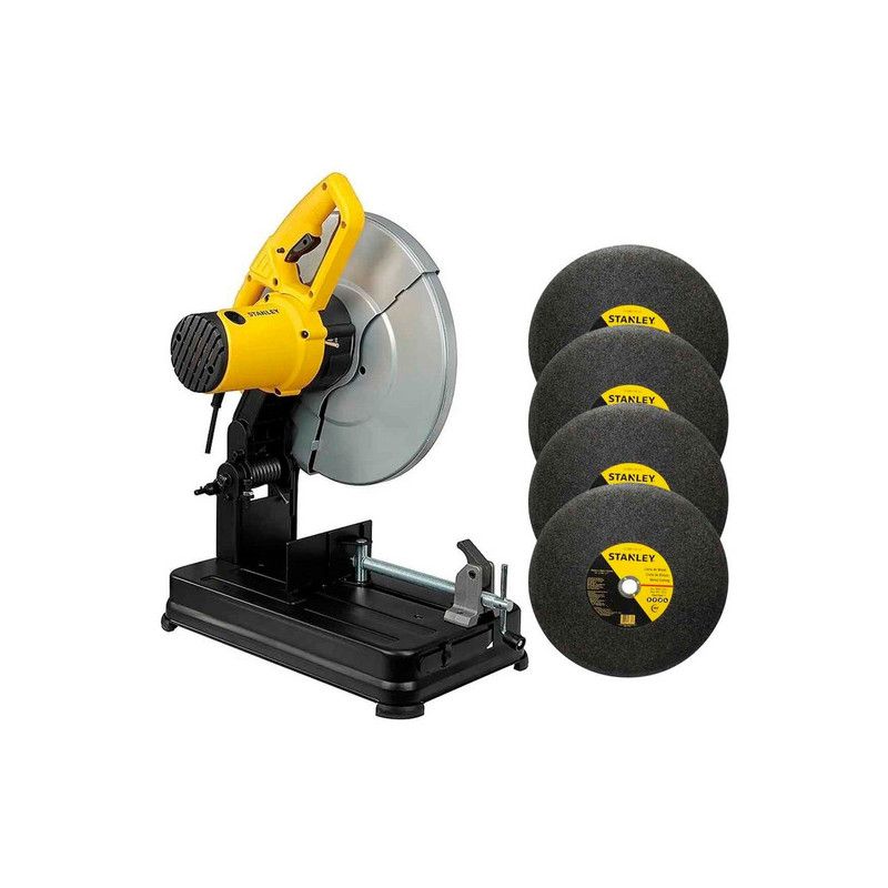 Tronzadora Con 4 Discos Gratis De 14 Pulg De 2 De 200 Watts Marca Stanley