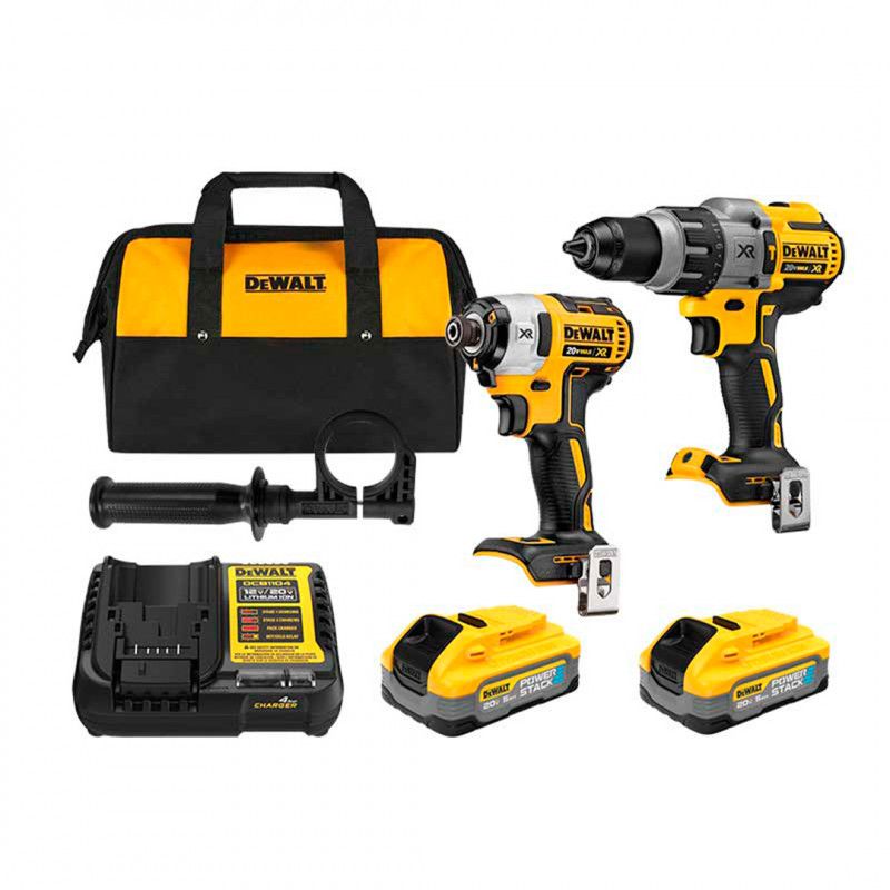 Combo Dewalt 20V: Barreno Percutor + Atornillador Impacto (DCK299H2-B3)