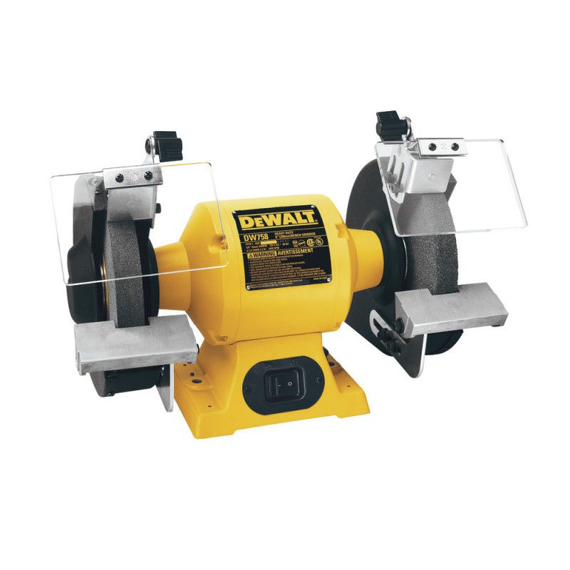 Esmeril De Banco De 8 Pulg 3/4 Hp Con Dos Piedras De Esmeril Marca Dewalt