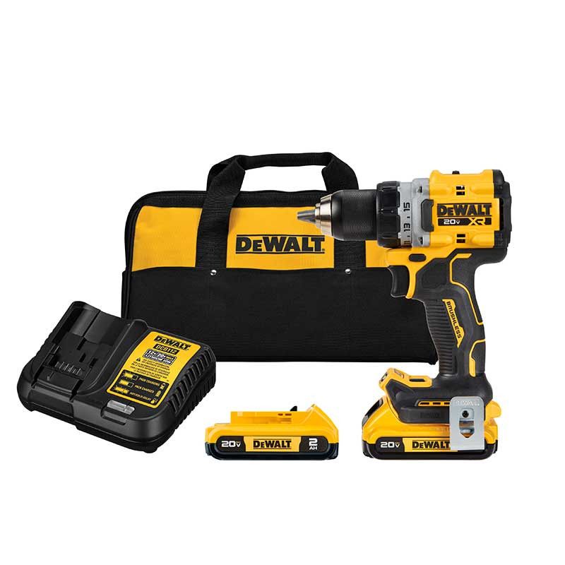 Barreno/Taladro Percutor Xr De 1/2 Pulg De 20v Brushless De Sistema Anti-Rotacion 2 Baterias Y Cargador Dewalt