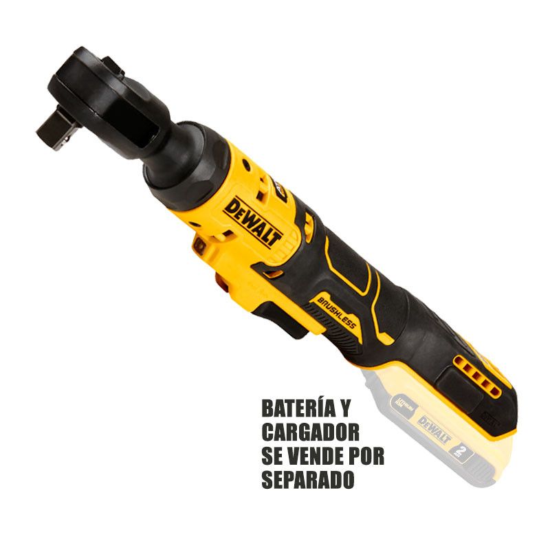 Ratchet Inalambrico Atomic 1/2 Plg De 20v De 70 Pie/Libra De Brushless De Sin Bateria Ni Cargador (Bare Tool) Dewalt