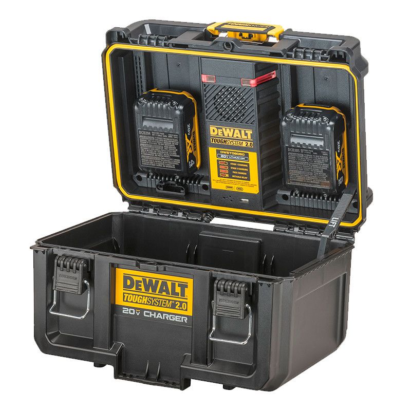 Cargador De 20v Doble Puerto De Tipo Caja De Almacenaje Serie Toughsystem 2 0 De Carga Simultanea Dewalt