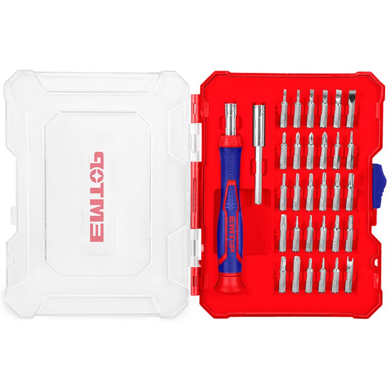 [EBST03202] -Juego De 30 Puntas De Precision, Destornillador, Extension, Estuche Plastico, Ideal Para Iphone Y Ipad. Marca Emtop