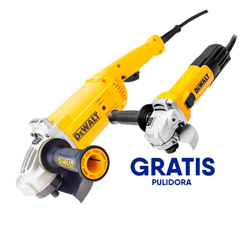 [DWE496-750] -Combo De 2 Pulidoras/Esmeriladoras, 1 De 9 Pulg Dwe496-B3 2600 Watts Y 1 De 4 1/2 Dwe750-B3 750 Watts. Marca Dewalt