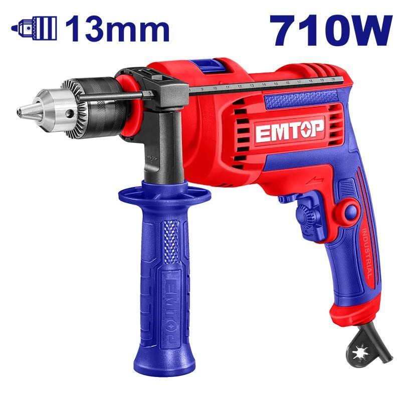 [ULMDL0716] -Barreno/Taladro De Impacto, 710 Watts, Mandril De 1/2 Pulg. Marca Emtop