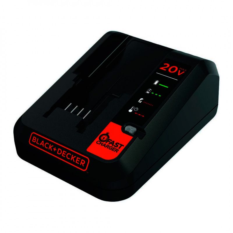 [BDCAC202B] -Cargador De Baterias De Litio, 12 Voltios A 20 Voltios 2amp Carga Rapida. Black And Decker