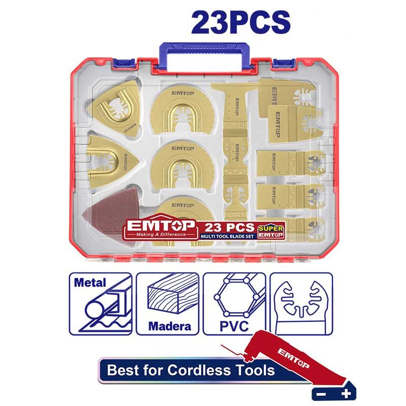 [EMTB2301] -Set De 23 Piezas Para Multiherramienta. Emtop