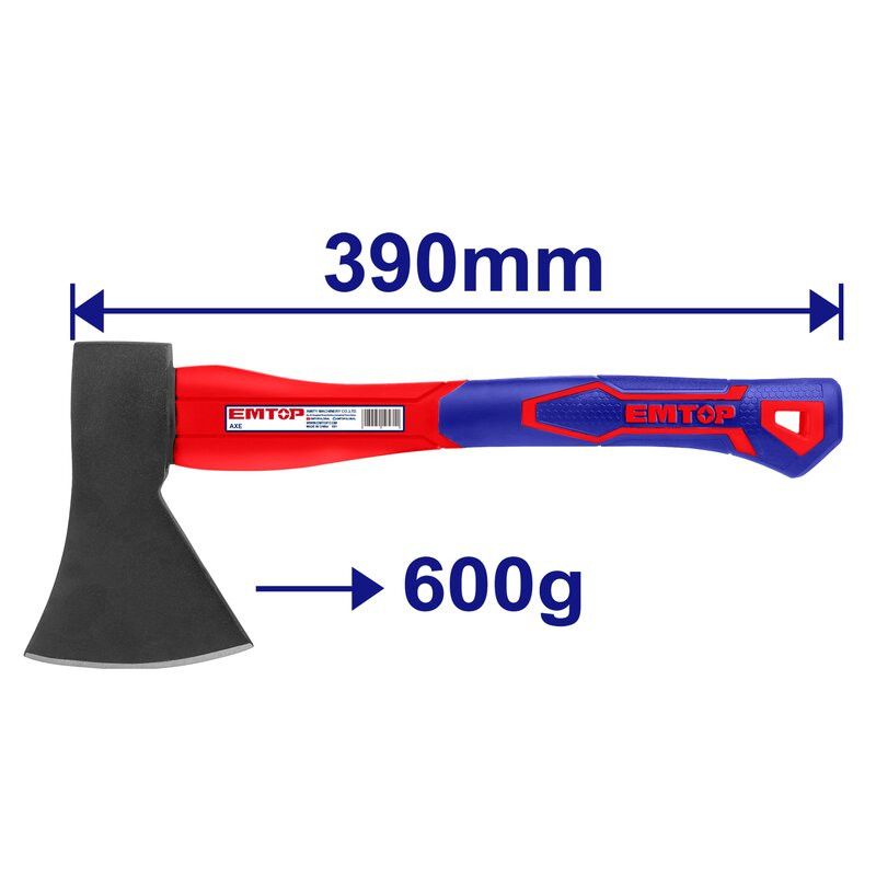 [EHAMAX0600] -Hacha Peso De 600 G. Mango De Fibra De Vidrio. Marca Emtop