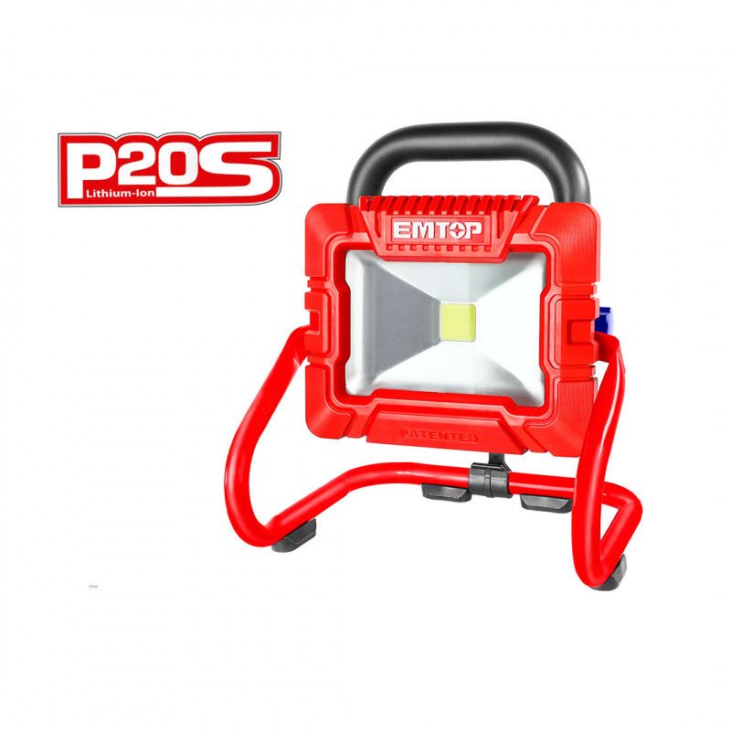 [LWL2025] -Lampara De Trabajo Inalambrica, 20 Voltios, Lumenes 900 Y 1800, Sin Bateria Ni Cargador. Marca Emtop