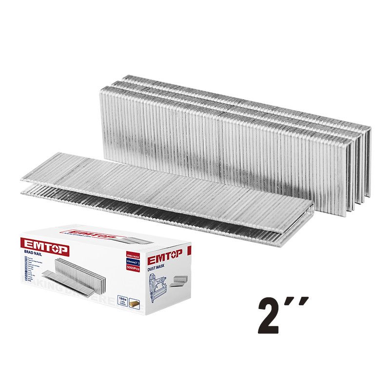 [ENAL18501] -Caja De 5,000 Clavillos, Calibre 18, 2 Pulg, 50 Mm, P/Ecbn504001 Y Ecbn155001. Marca Emtop