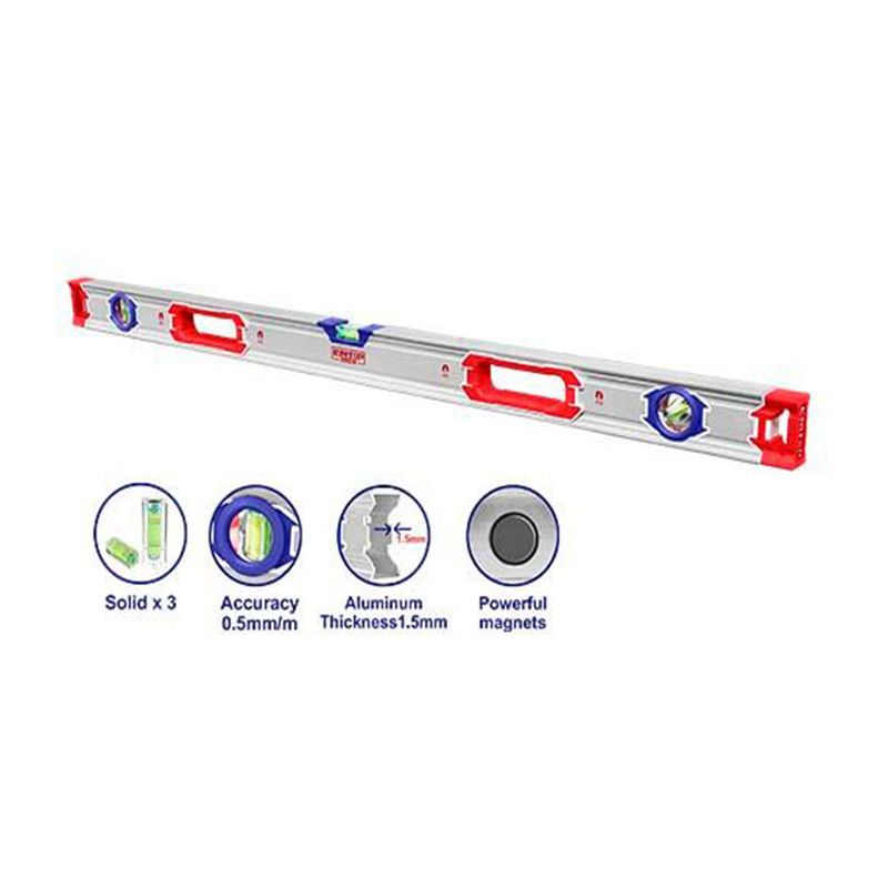 [ESLL310001] -Nivel De Aluminio, Magnetico, Largo De 100 Centimetros, 40 Pulg. Marca Emtop