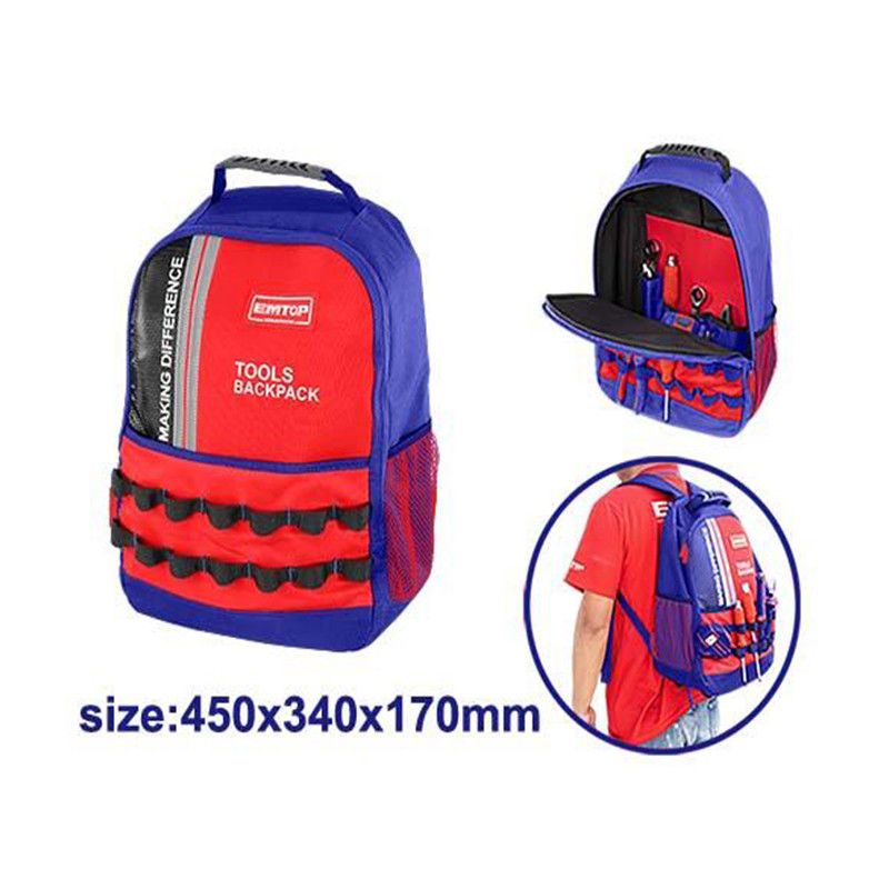 [ETBG58185] -Mochila Para Herramientas Carga Maxima 20 Kg. Marca Emtop