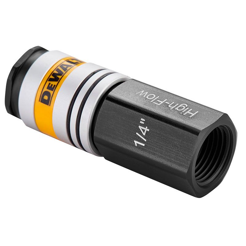 [DXCM036-0216] -Acople Rapido Hembra Alto Caudal De 3/8, Rosca Npt 1/4. Dewalt