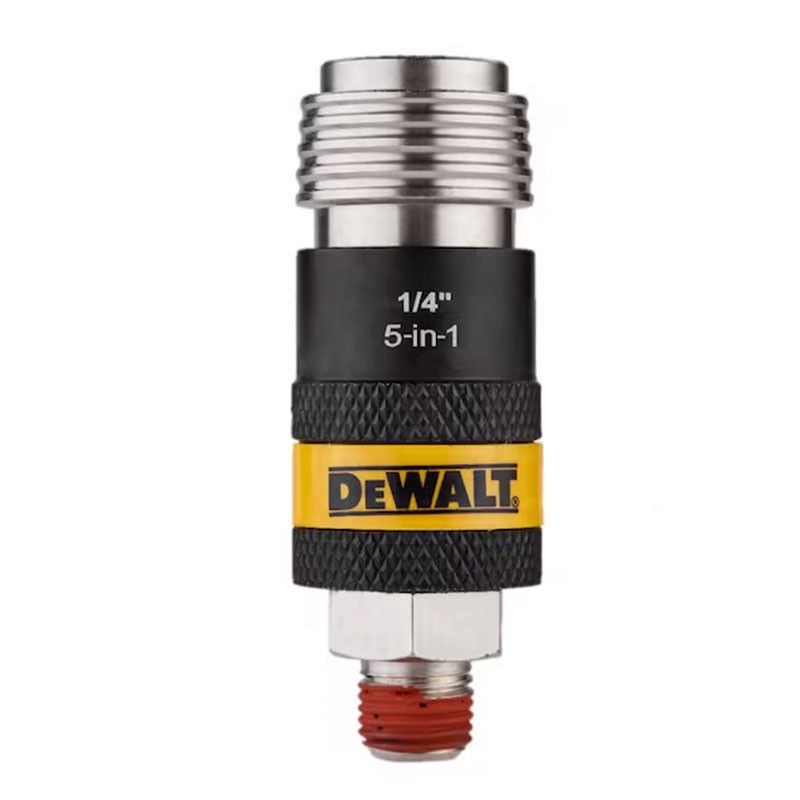 [DXCM036-0234] -Acople Rapido Macho Univesal, Rosca Mnpt 1/4, Compatible Con Encastre Im, Hf, T, A Y L. Dewalt