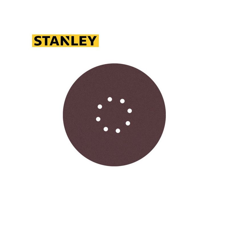 [STA0120WS] -Set De 5 Discos De Lija Con Velcro, 8-7/8 Pulg, Grano 120, Ideal Para Lijadora Sw75-B3. Stanley