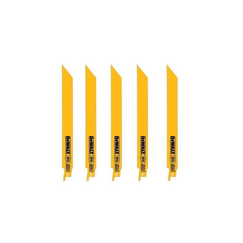 [DW4838] -Set De Cuchillas Para Sierra Sable, De 12 Pulg, 14 Dientes X Pulg, Straight Bac. Marca Dewalt