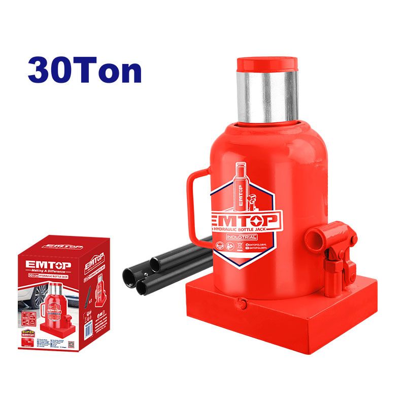 [EHJK1301] -Tricket De Botella, 30 Toneladas, De 10-1/4 A 17 Pulg De Altura, Con Valvula De Seguridad. Emtop