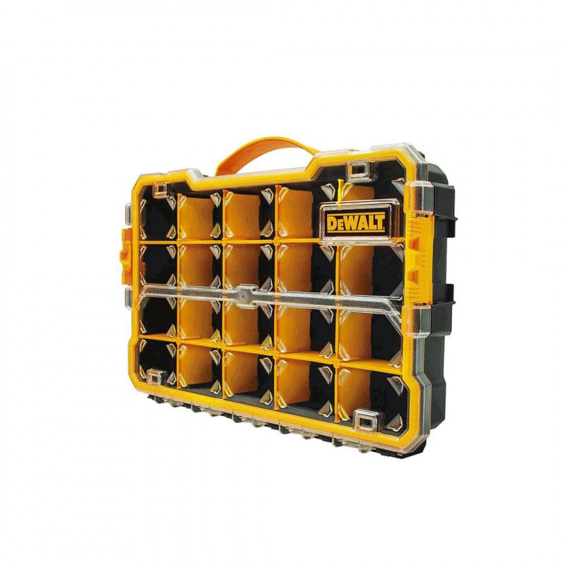 [DWST14830] -Caja De Herramientas Organizadora De 20 Compartimientos, Largo 17 1/2 X Alto 11 X Ancho 3 Pulgadas. Marca Dewalt