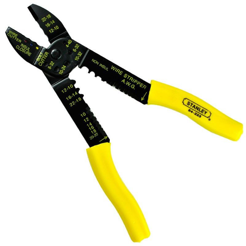 [84-223] -Alicate Multiuso Para Electricista, Para Terminales, Largo De 9-1/2 Pulgadas. Marca Stanley