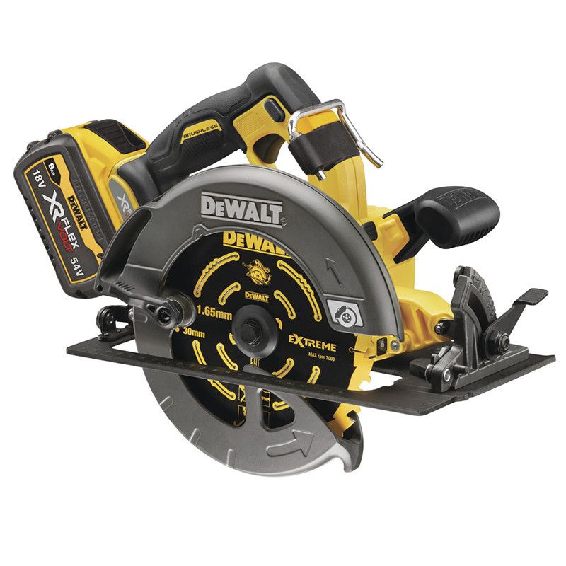 [DCS578X2] -Sierra Circular De 7-1/4, Flexvolt, 60v, Inalmbrica, Sin Carbones, 2 Baterias, Disco, Cargador Y Bolso. Marca Dewalt