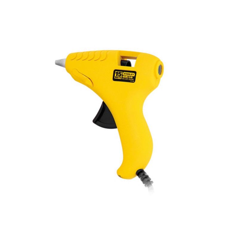[GR10] -Mini Pistola De Silicon, De Fusion En Caliente, 120 Voltios, 15 Watts, Usar Con Pegamento 5/16d. Marca Stanley