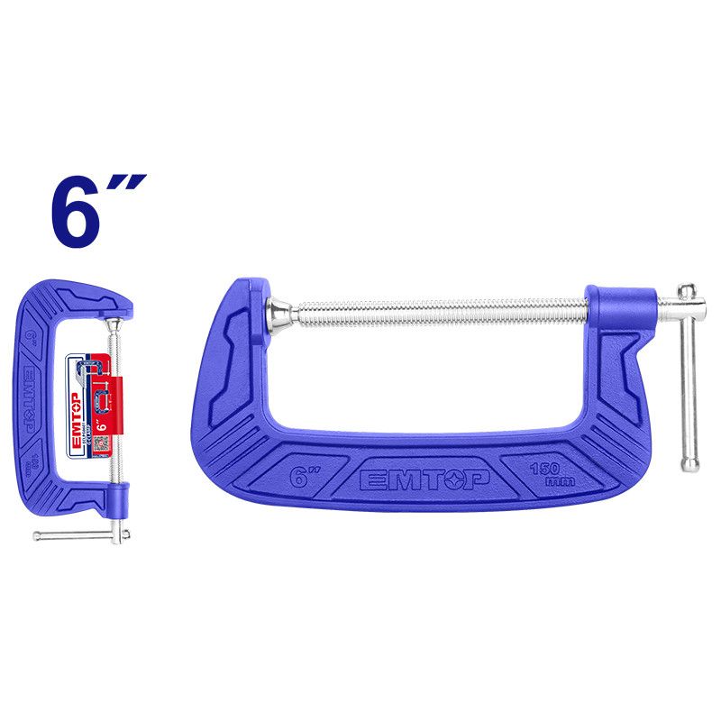 [ECLPG0601] -Sargento/Prensa C, 6 Pulgadas, 150 Milimetros. Marca Emtop