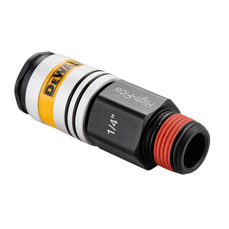 [DXCM036-0215] -Acople Rapido Macho Alto Caudal De 3/8, Rosca Npt 1/4. Dewalt