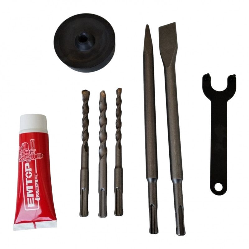 [ULRHRP1052] -Rotomartillo Sds Plus, 1 Pulg, 1,050 Watts, 4.5 Joules, Maleta Plastica Y Accesorios. Marca Emtop