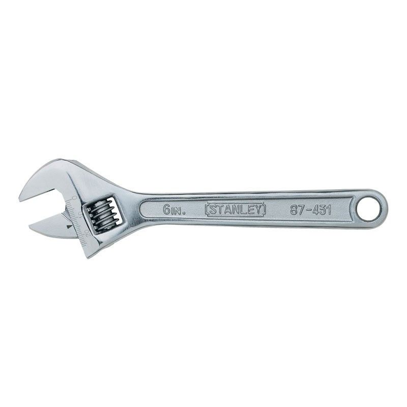 [87-431LA] -Llave Ajustable De Cangrejo Cromada, Largo De 6 Pulgadas, Apertura De 3/4 Pulgadas, Peso De 4.3 Onzas. Marca Stanley