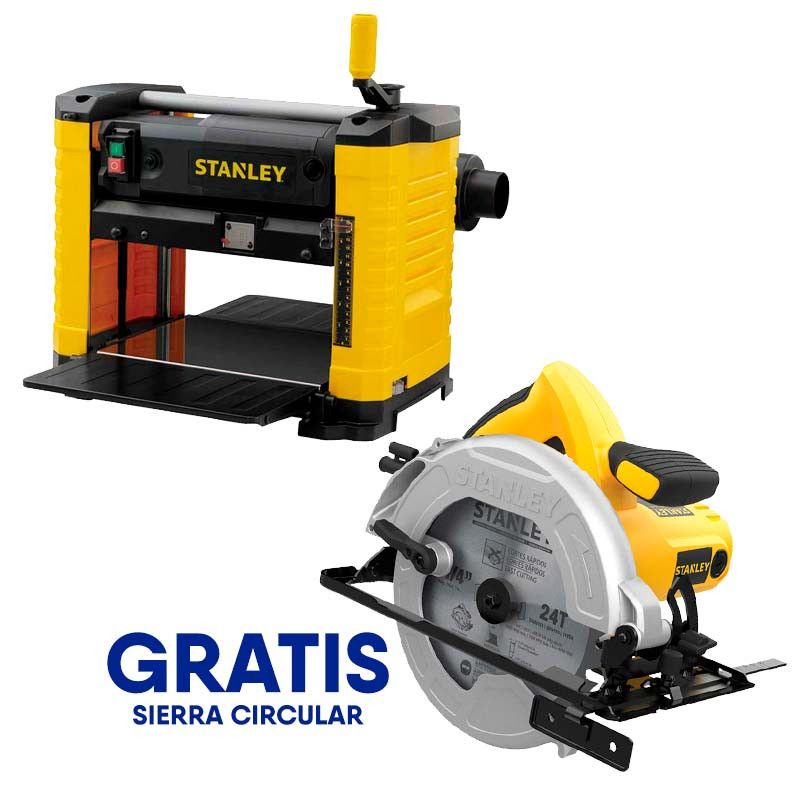 [STP18-SC16] -Cepillo De Banco, Ancho De Cepillado 12-1/2 Pulgadas, Motor 1800 Watts, Velocidad 10,000rpm, Gratis Sierra Sc16 .Stanley