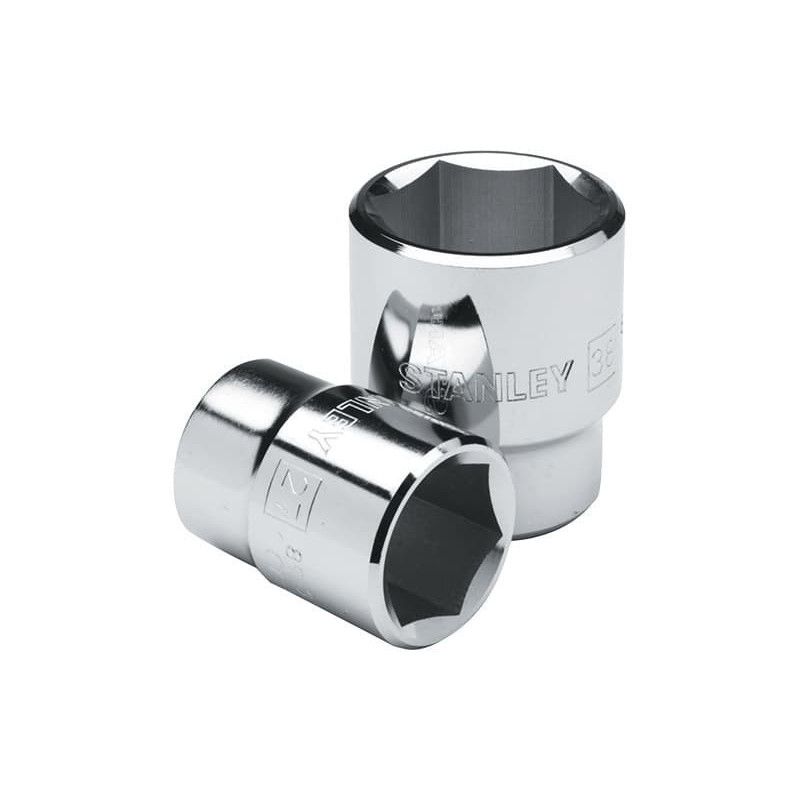 [89-325] -Copa/Dado/Cubo Est�ndar M�tricos, 6 Puntos, Raiz De 3/4 Pulgadas, Medida 25 Milimetros. Marca Stanley