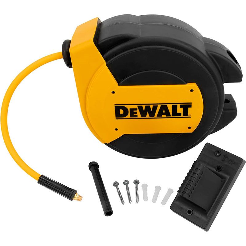 [DXCM024-0434] -Manguera Con Carrete Retractil De 50 Pies X 3/8 Plg. Para Compresor, Presion Maxima 300 Psi. Dewalt