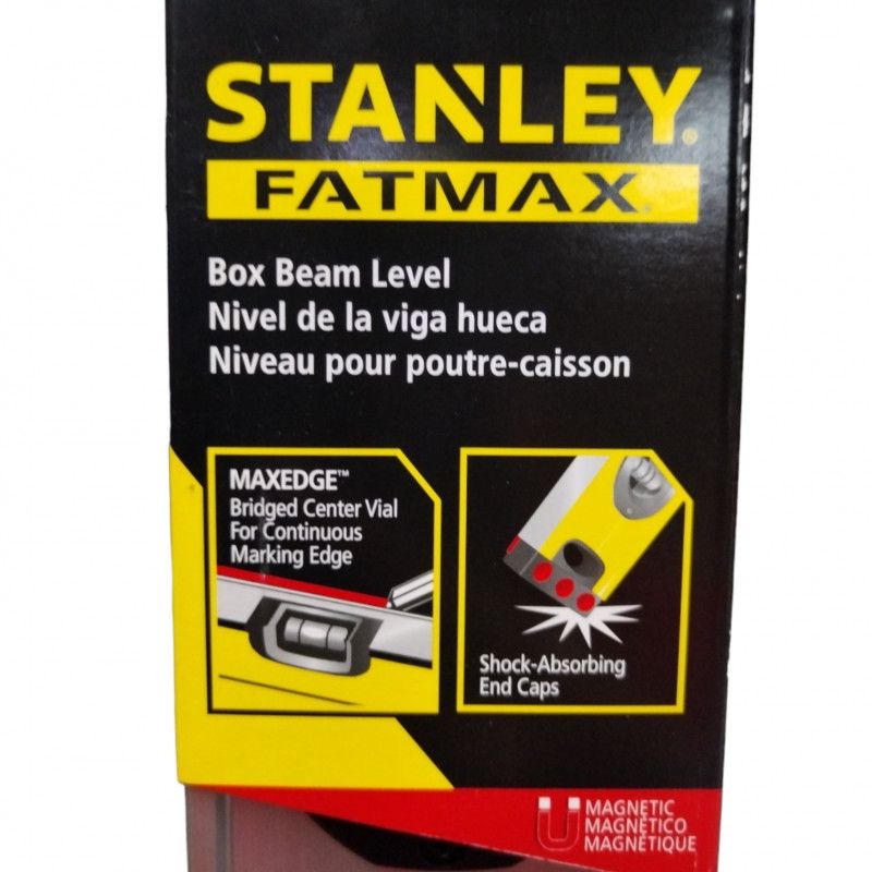 [43-525] -Nivel De Aluminio Con Iman/Magnetico, Fatmax, 24 Pulgadas. Marca Stanley