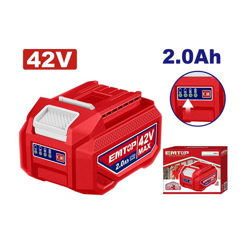 [EBPK42201] -Bateria 42 Voltios, 2 Amperios Hora, De Litio. Emtop